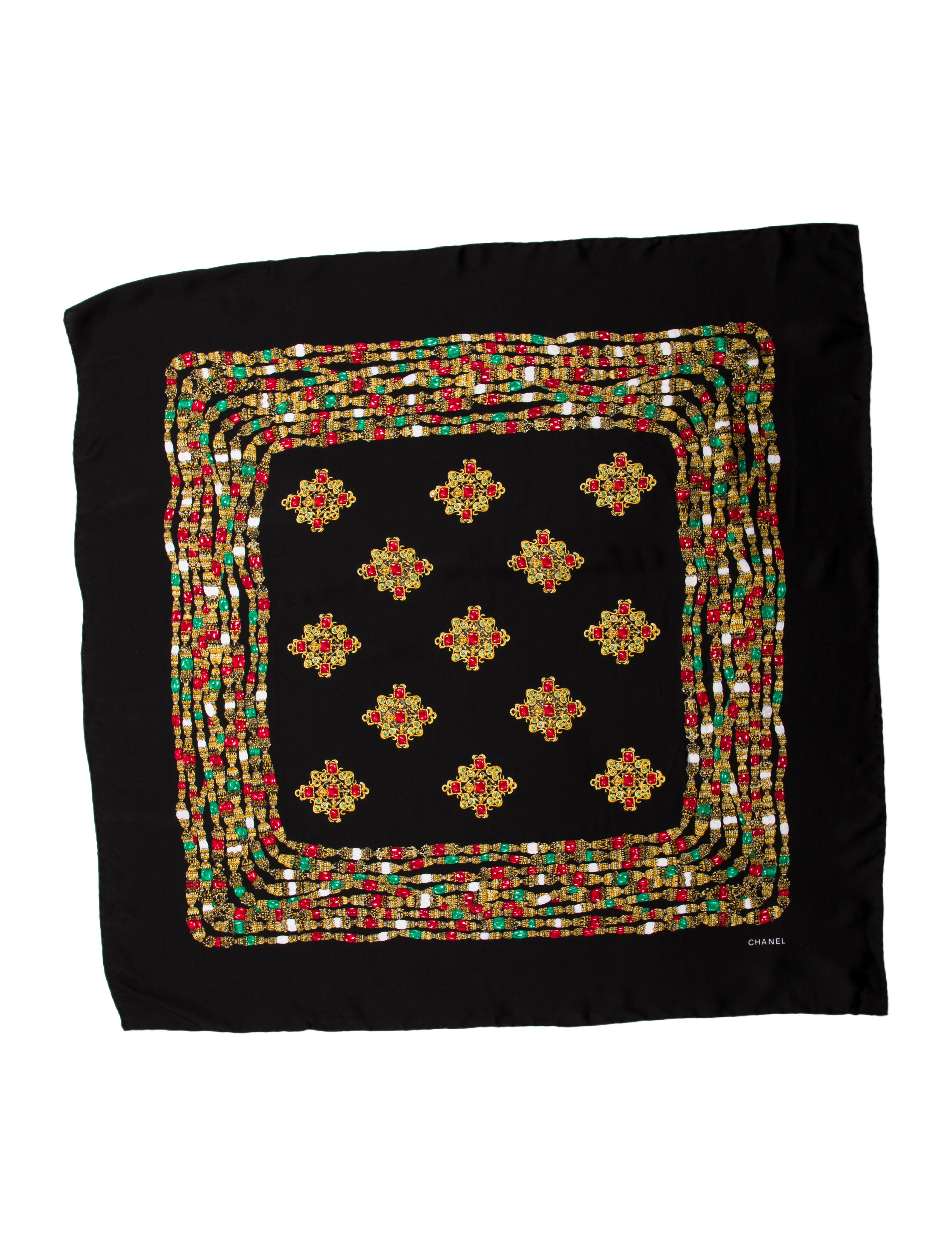 Chanel Silk Vintage Scarf