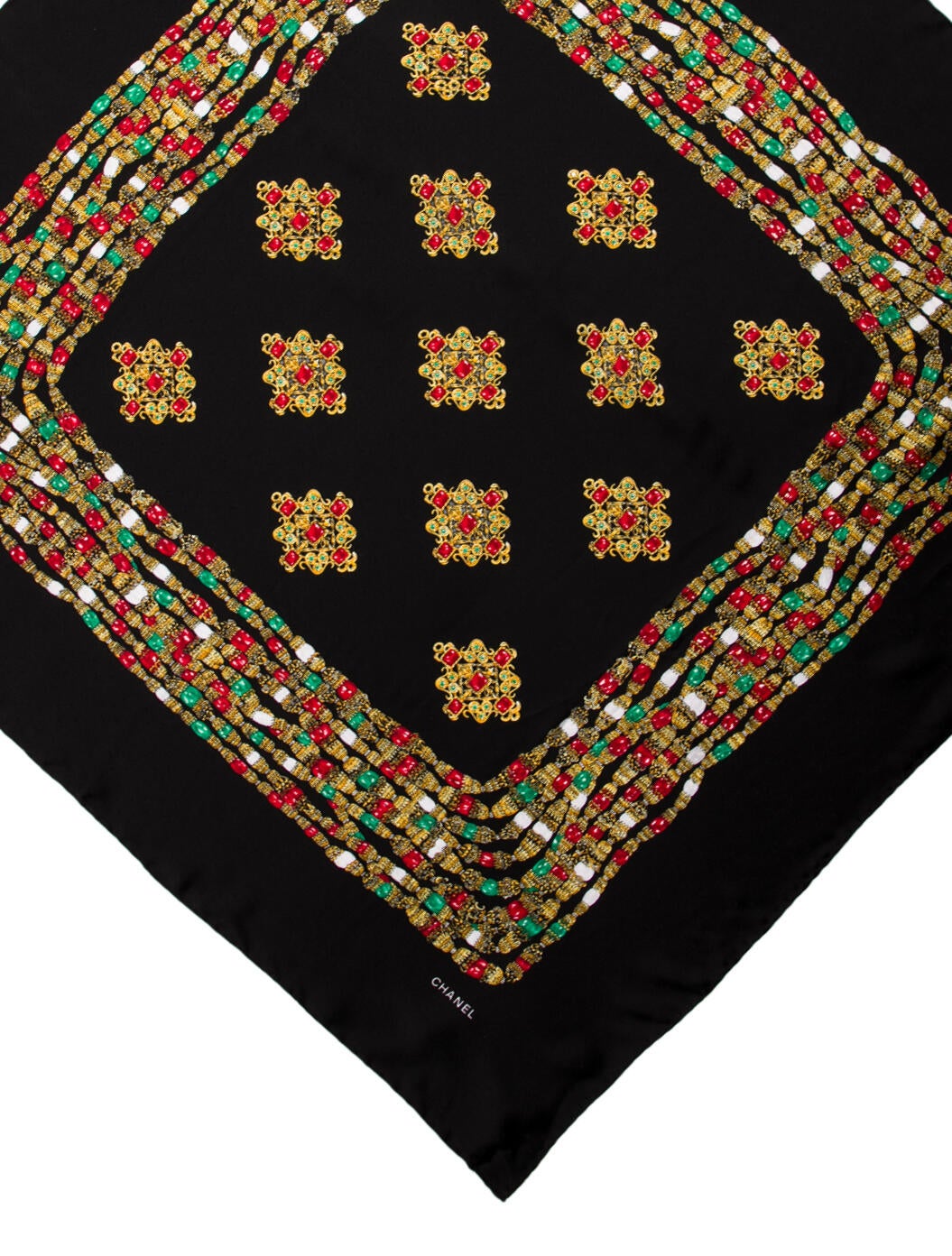 Chanel Silk Vintage Scarf