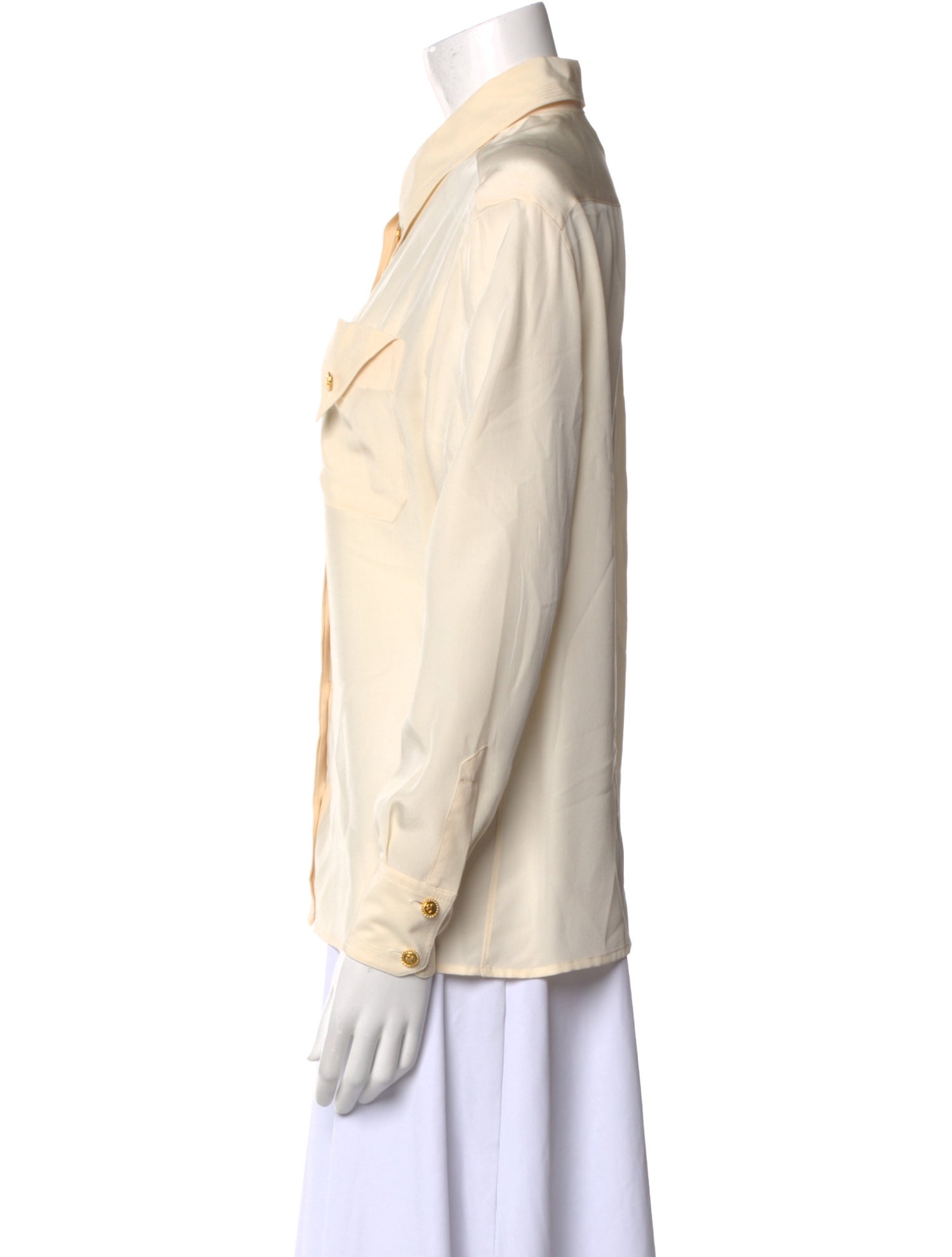 Chanel Vintage 1989 Button-Up Top