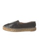 Chanel Interlocking CC Logo Lambskin Espadrilles