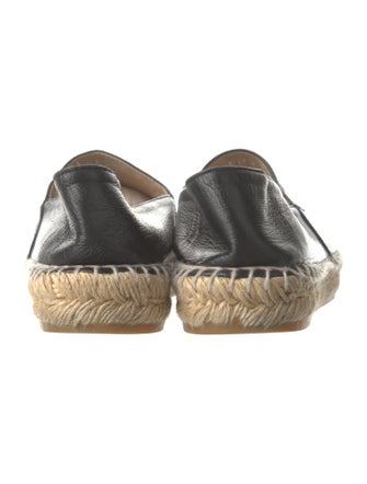 Chanel Interlocking CC Logo Lambskin Espadrilles