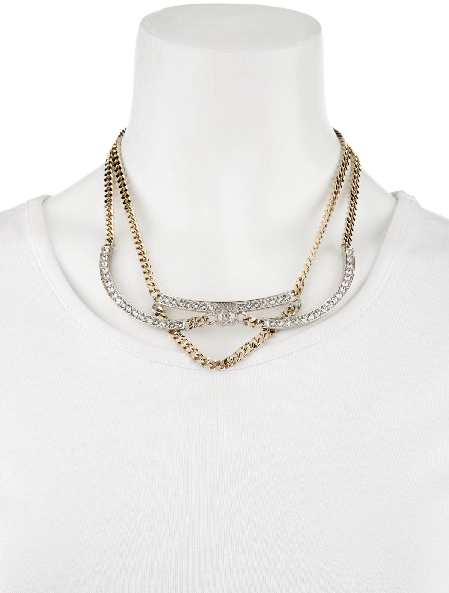 Chanel Strass CC Collar Necklace