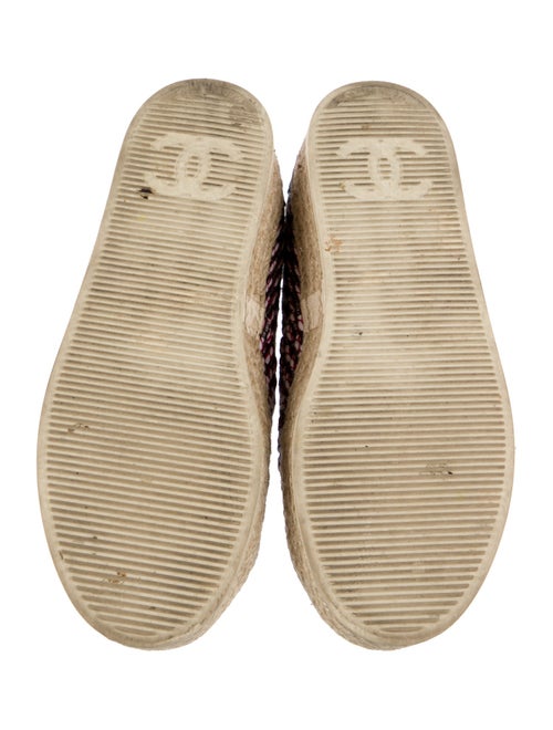 Chanel Interlocking CC Logo Tweed Sneakers