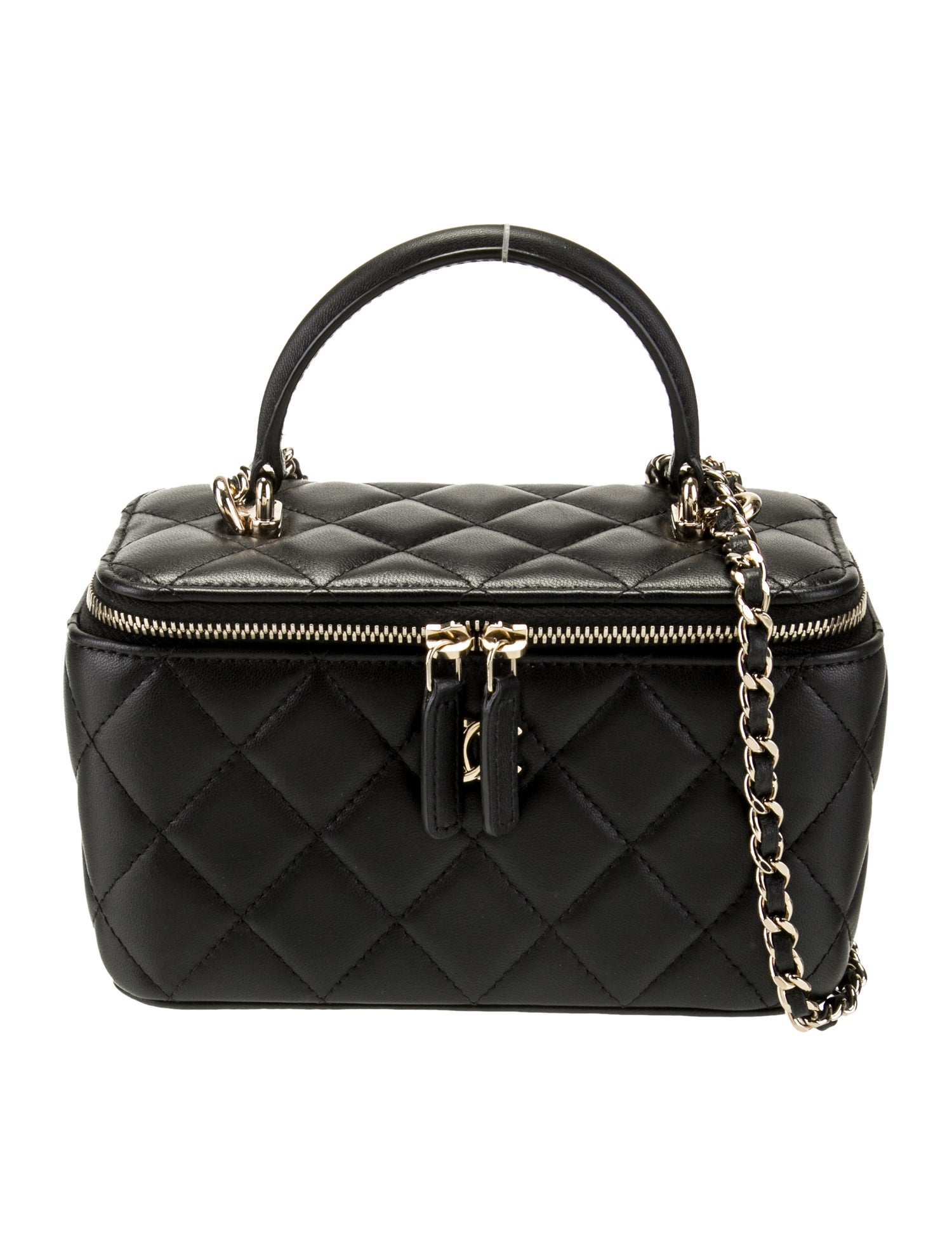 Chanel Quilted Top Handle Vanity Case