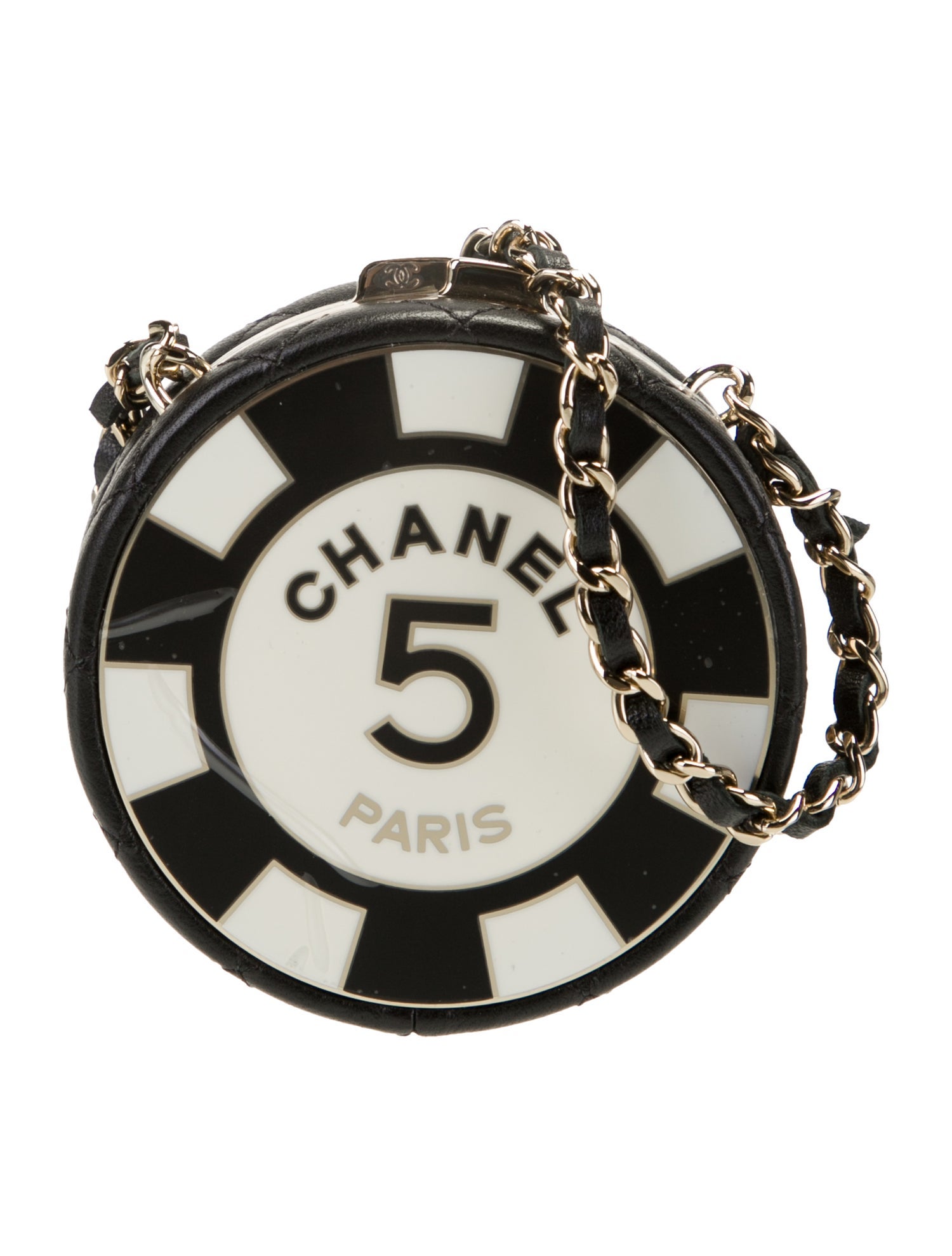 Chanel Poker Face Minaudiere Clutch w/ Chain
