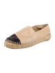 Chanel Interlocking CC Logo Lambskin Espadrilles