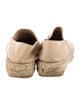 Chanel Interlocking CC Logo Lambskin Espadrilles
