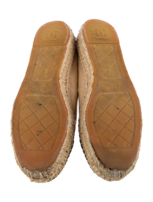 Chanel Interlocking CC Logo Lambskin Espadrilles