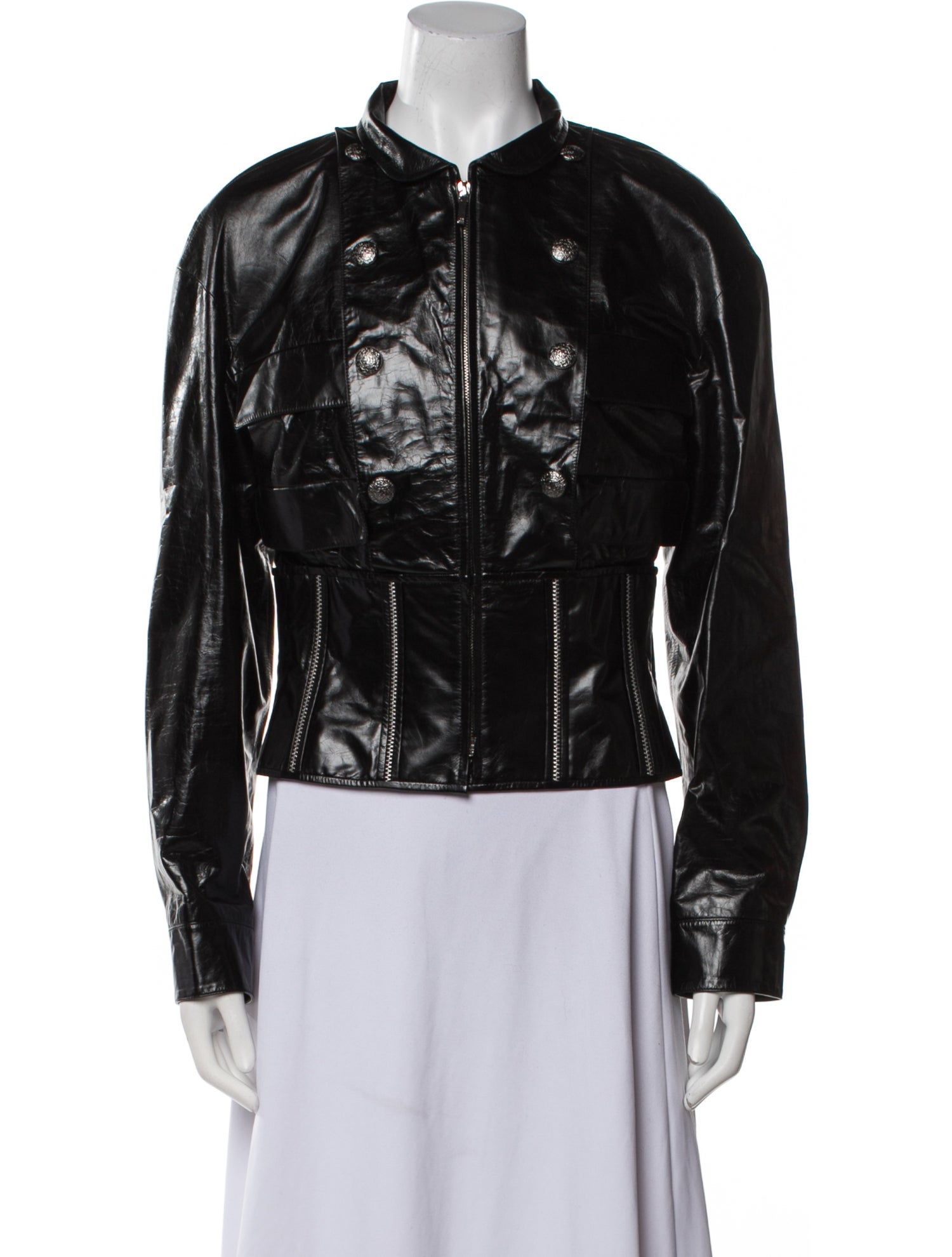 Chanel 2014 Leather Bomber Jacket
