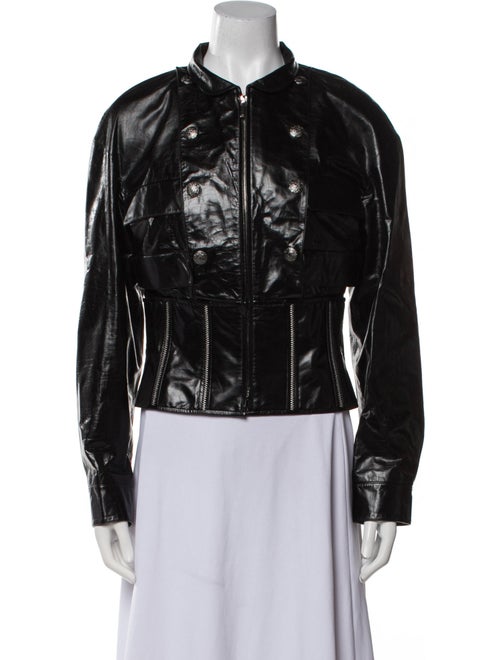 Chanel 2014 Leather Bomber Jacket