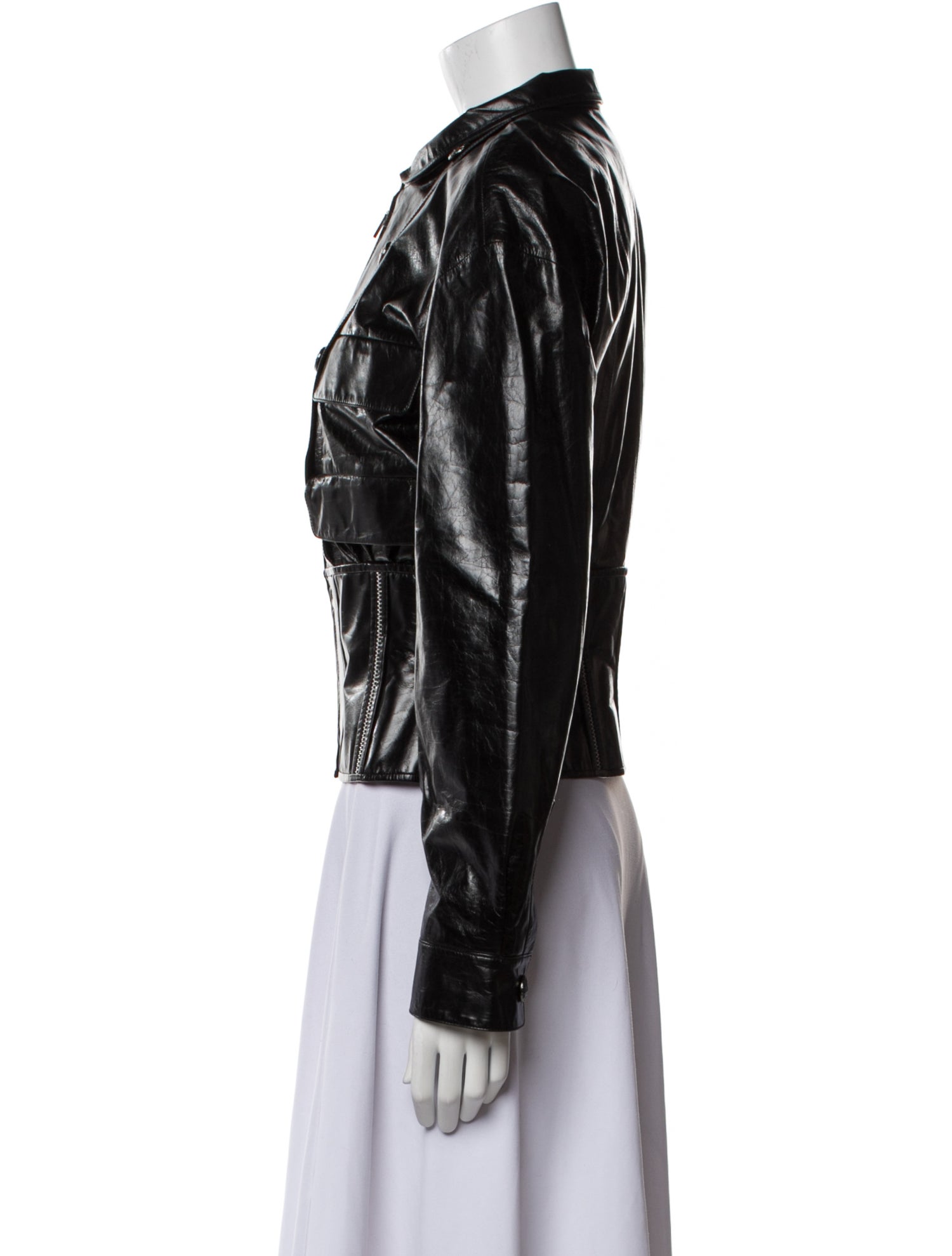 Chanel 2014 Leather Bomber Jacket