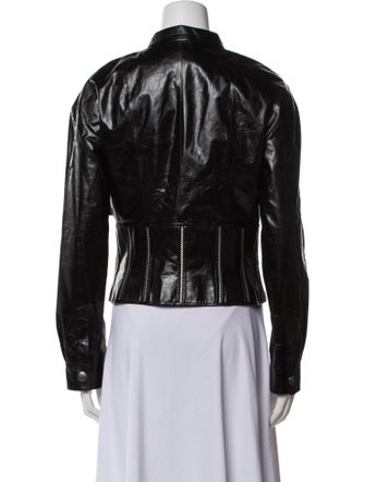 Chanel 2014 Leather Bomber Jacket