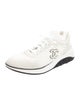 Chanel Interlocking CC Logo Suede Sneakers