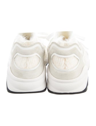 Chanel Interlocking CC Logo Suede Sneakers