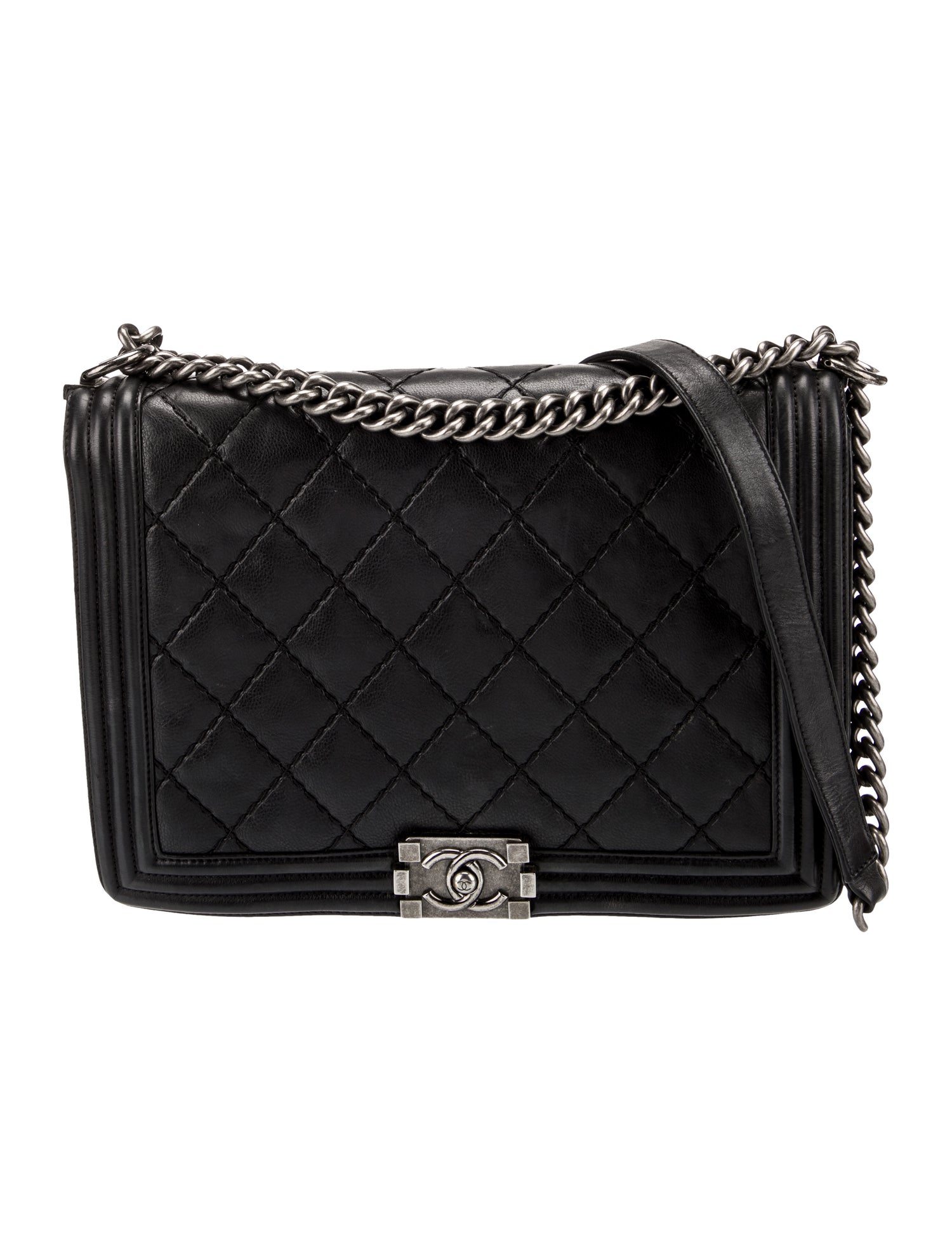 Chanel Large Double Stitch Boy Bag