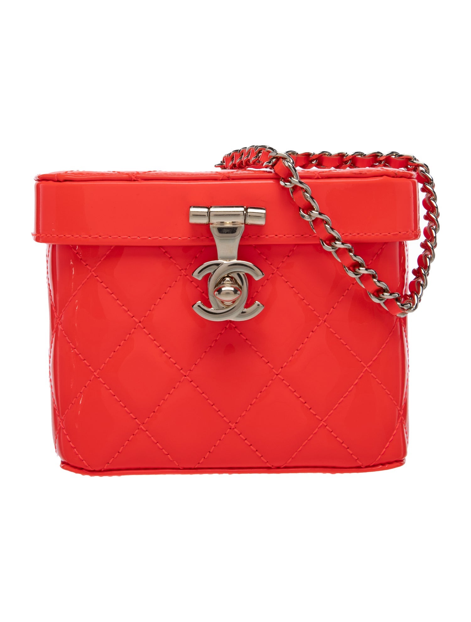 Chanel Patent Minaudiere Vanity Case