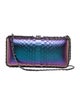 Chanel Metallic Python Chain Around Clutch