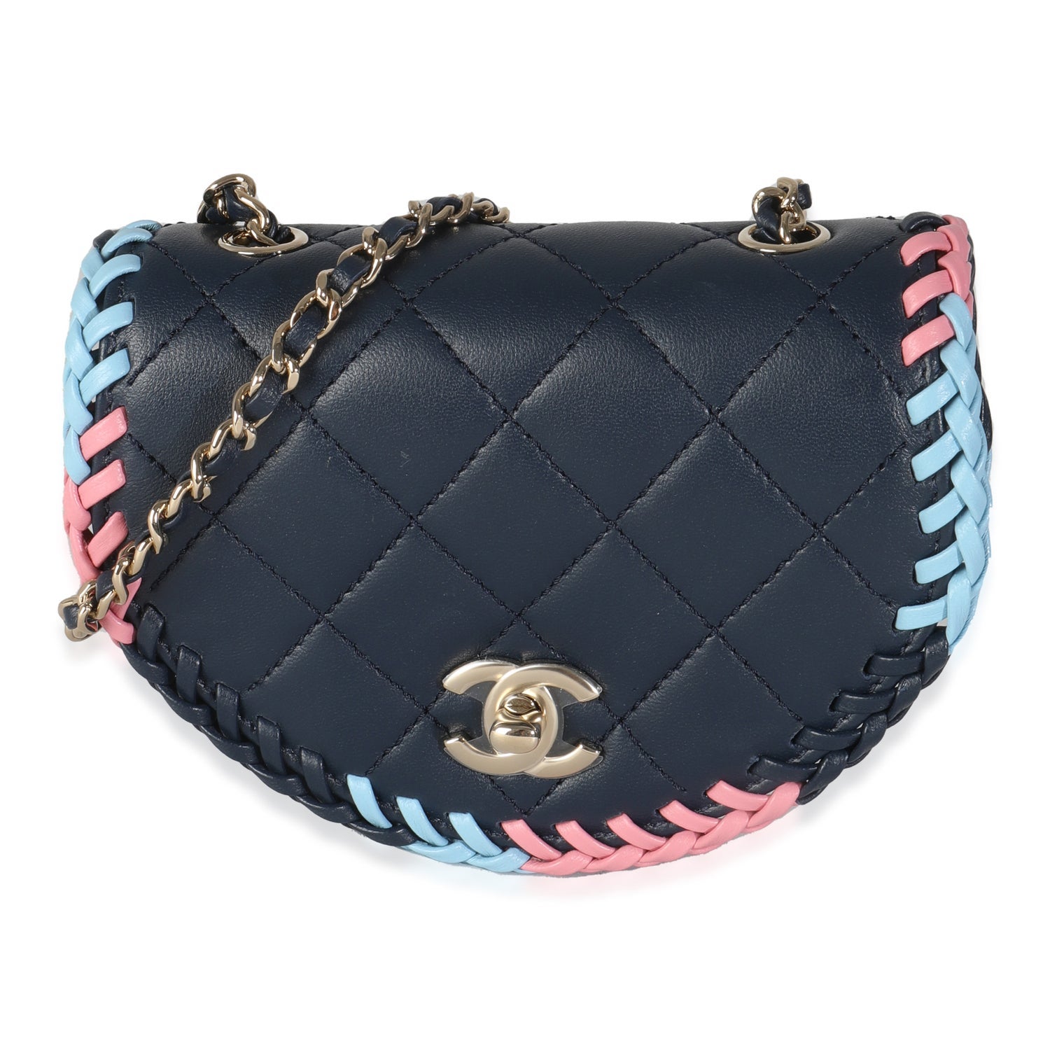 Chanel Leather Messenger Flap Bag Mini
