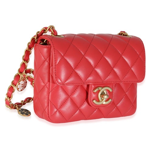 Chanel Leather Coco Pins Mini Flap Bag