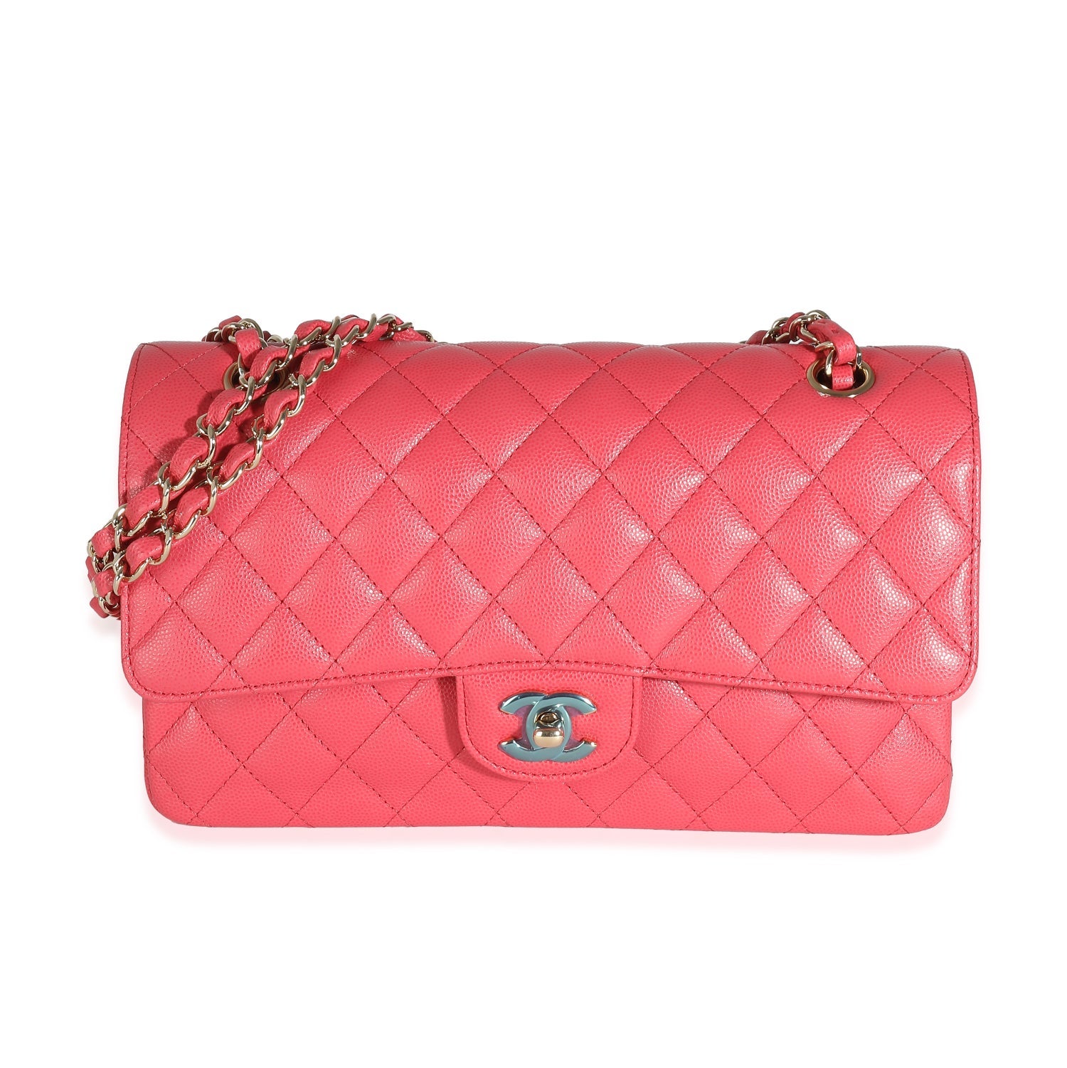 Chanel Leather Classic Double Flap Bag Medium