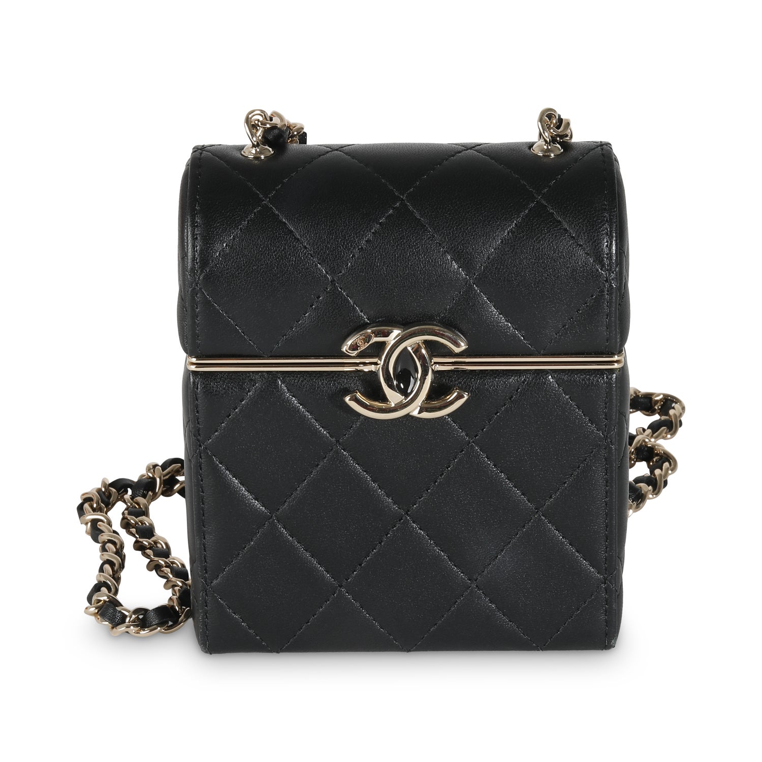 Chanel Leather Box Chain Vanity