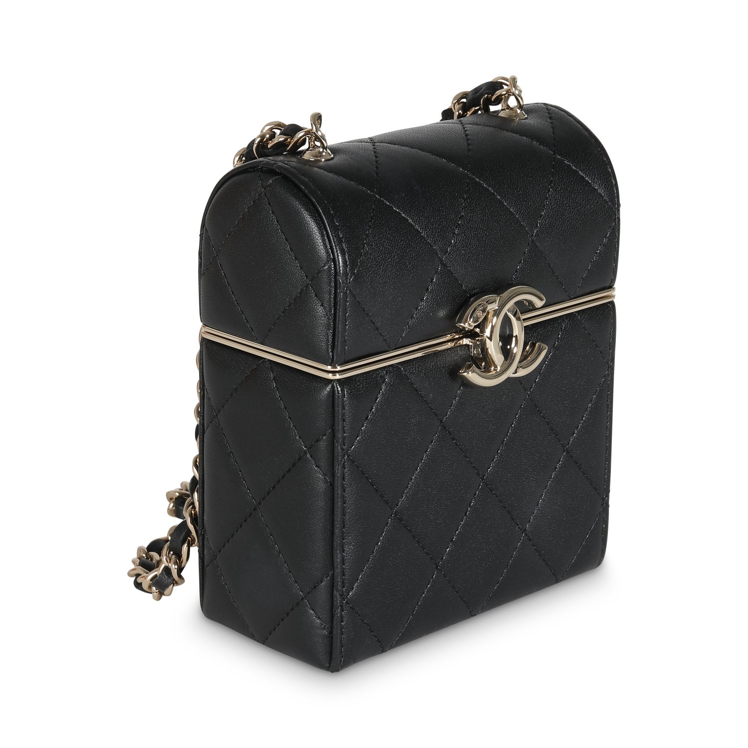 Chanel Leather Box Chain Vanity