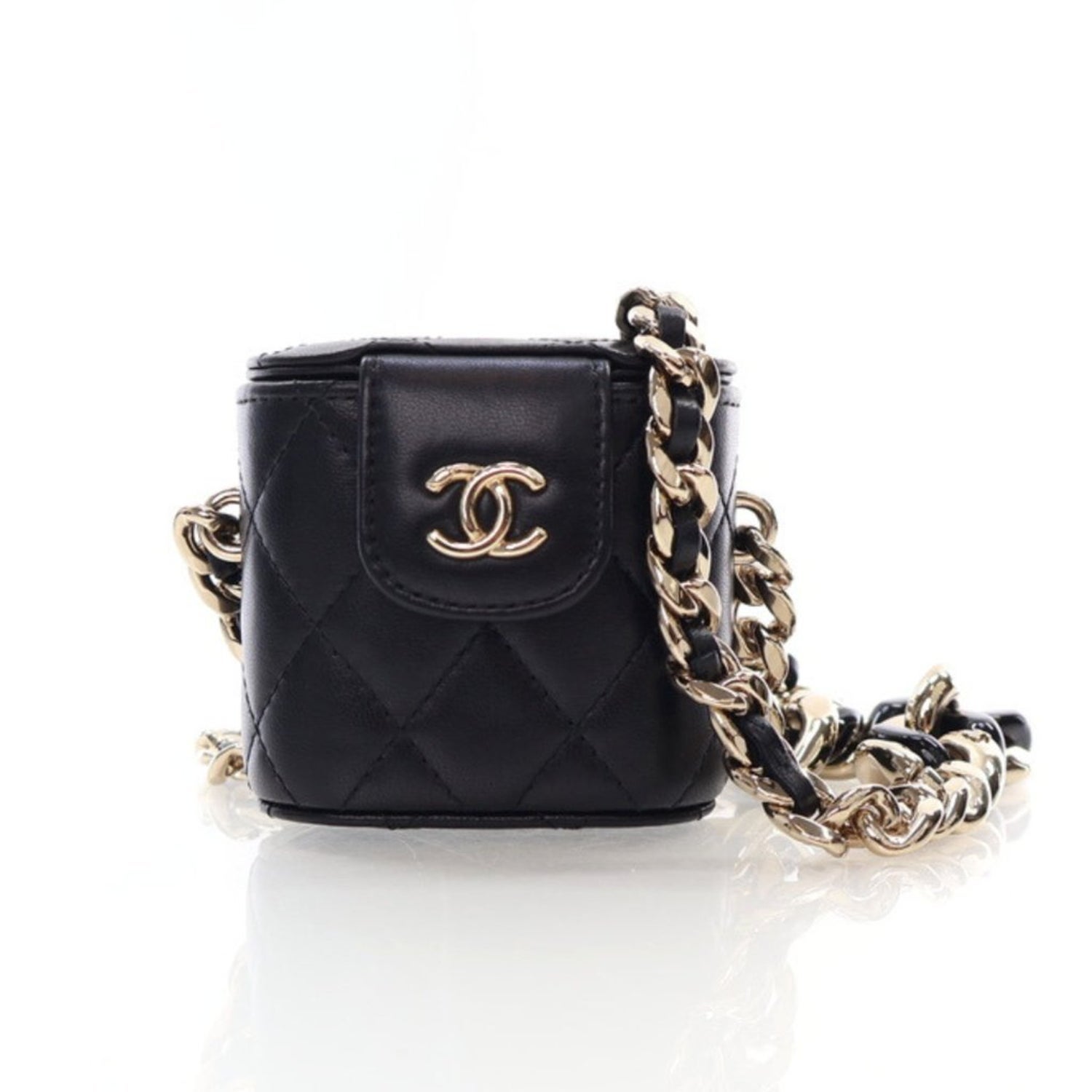 Chanel Interlocking CC Resin Chain Vanity Case Mini 2021-2022