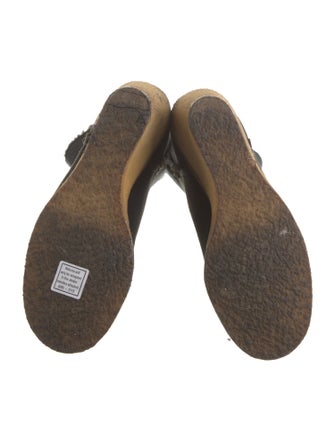 Chanel Interlocking CC Logo Suede Boots