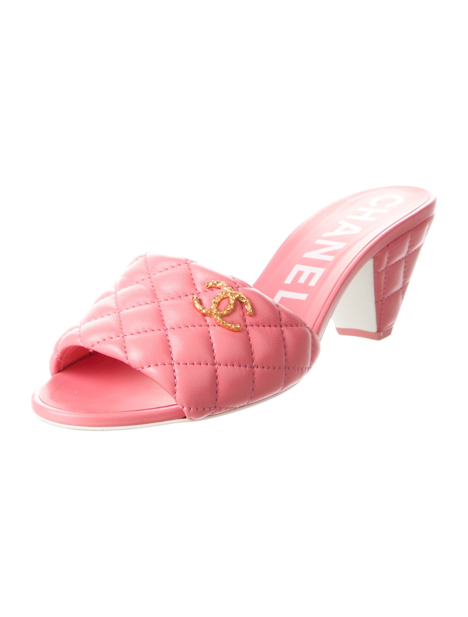 Chanel 2022 Interlocking CC Logo Slides