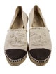 Chanel Interlocking CC Logo Canvas Espadrilles