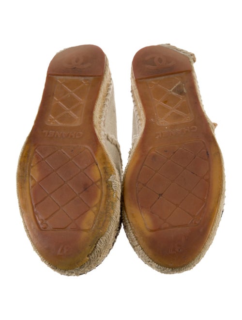 Chanel Interlocking CC Logo Canvas Espadrilles