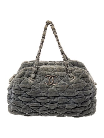 Chanel Classic Bubble Quilt Bowler Bag