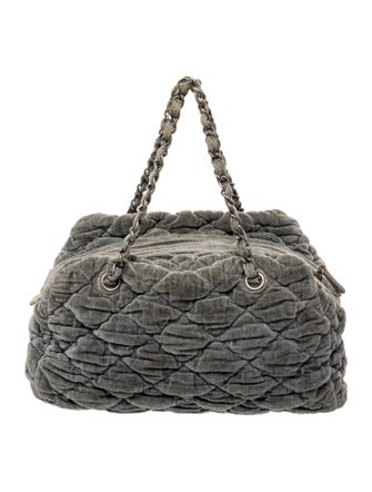 Chanel Classic Bubble Quilt Bowler Bag
