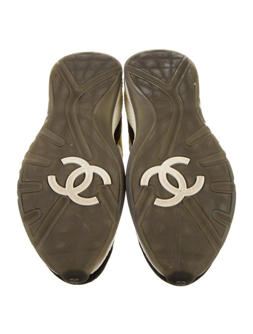 Chanel Interlocking CC Logo Suede Sneakers