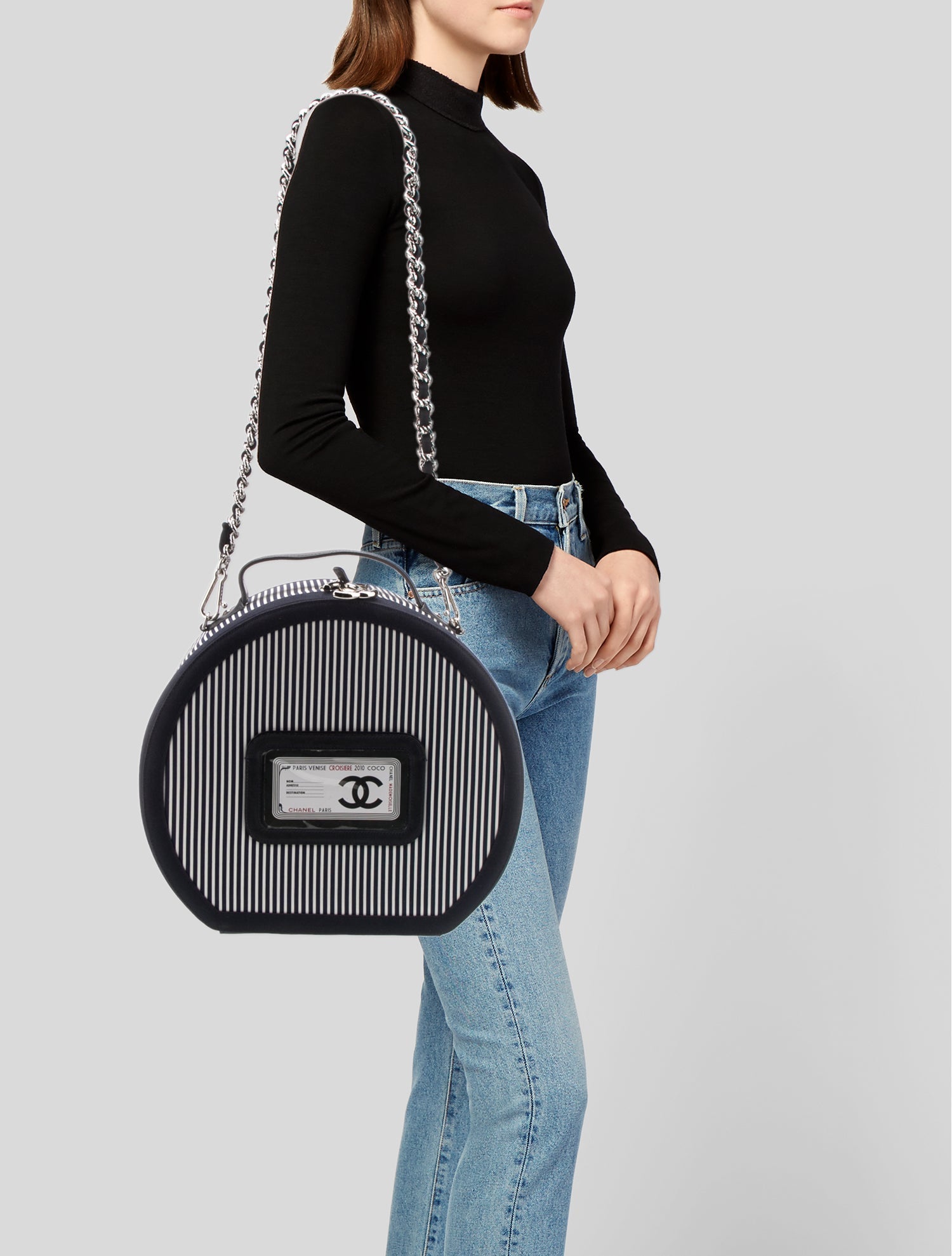 Chanel Paris-Venice Rialto Hat Box w/ Chain