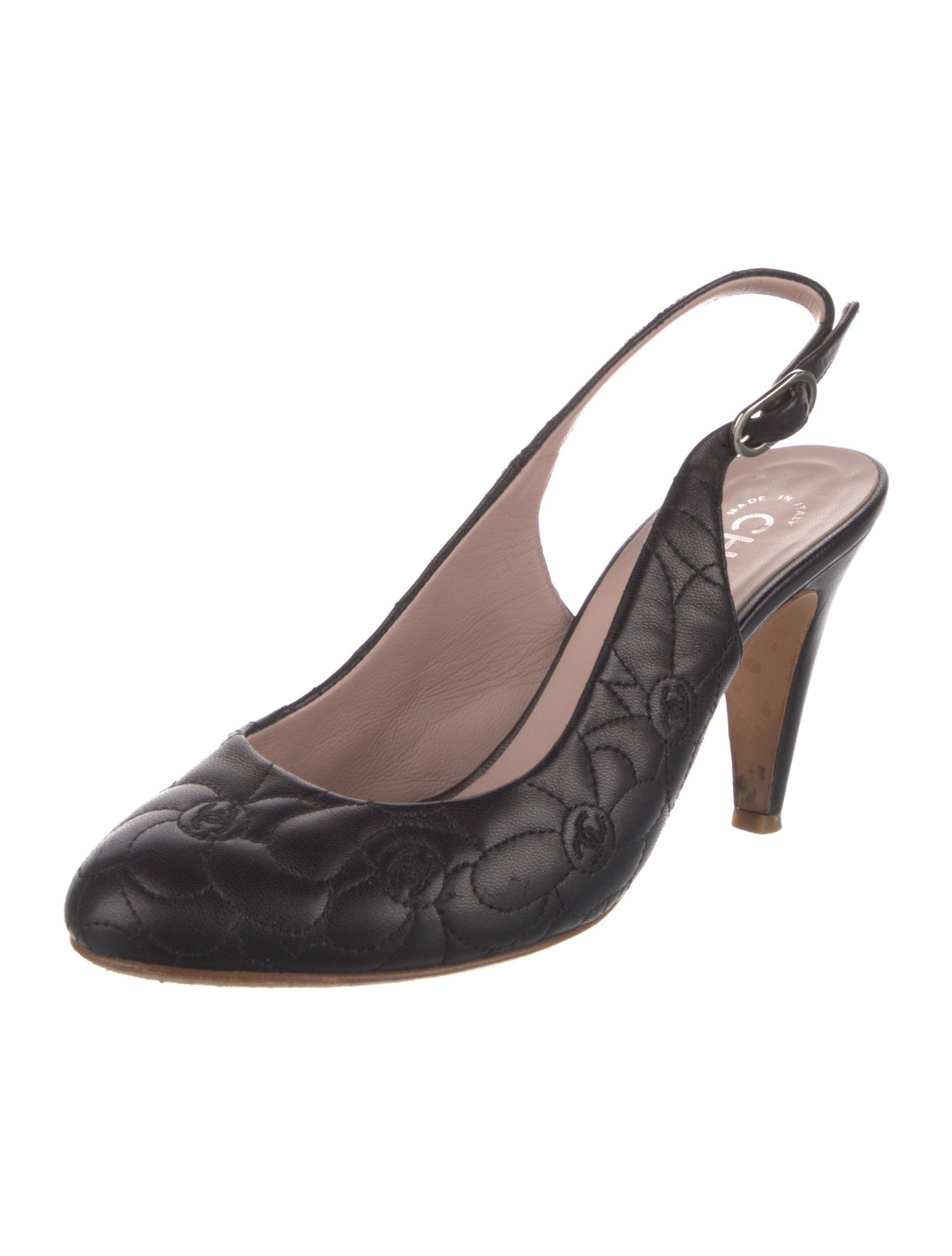 Chanel 2011 Interlocking CC Logo Slingback Pumps