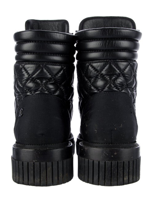 Chanel 2021 Interlocking CC Logo Combat Boots