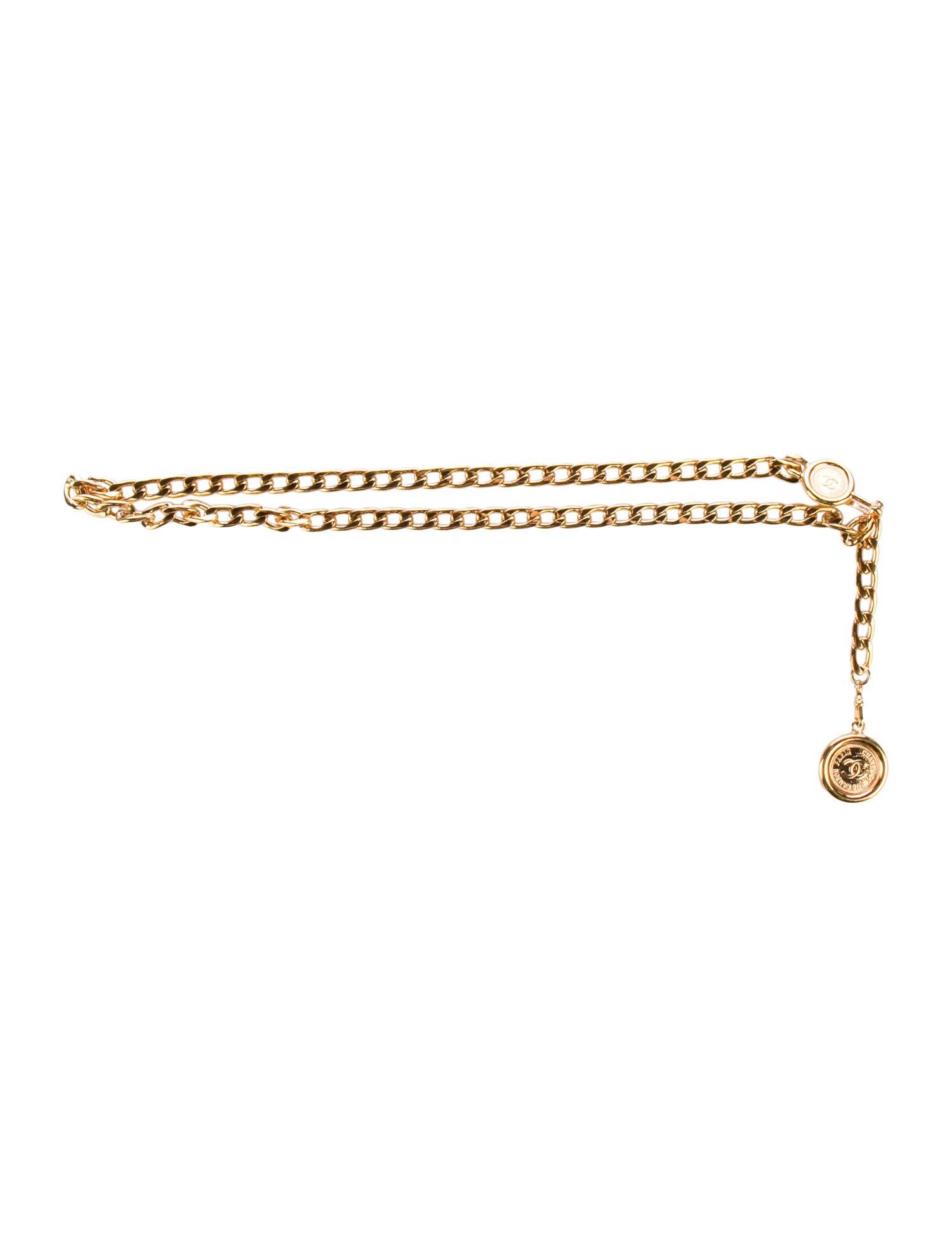 Chanel Vintage Interlocking CC Logo Chain-Link Belt