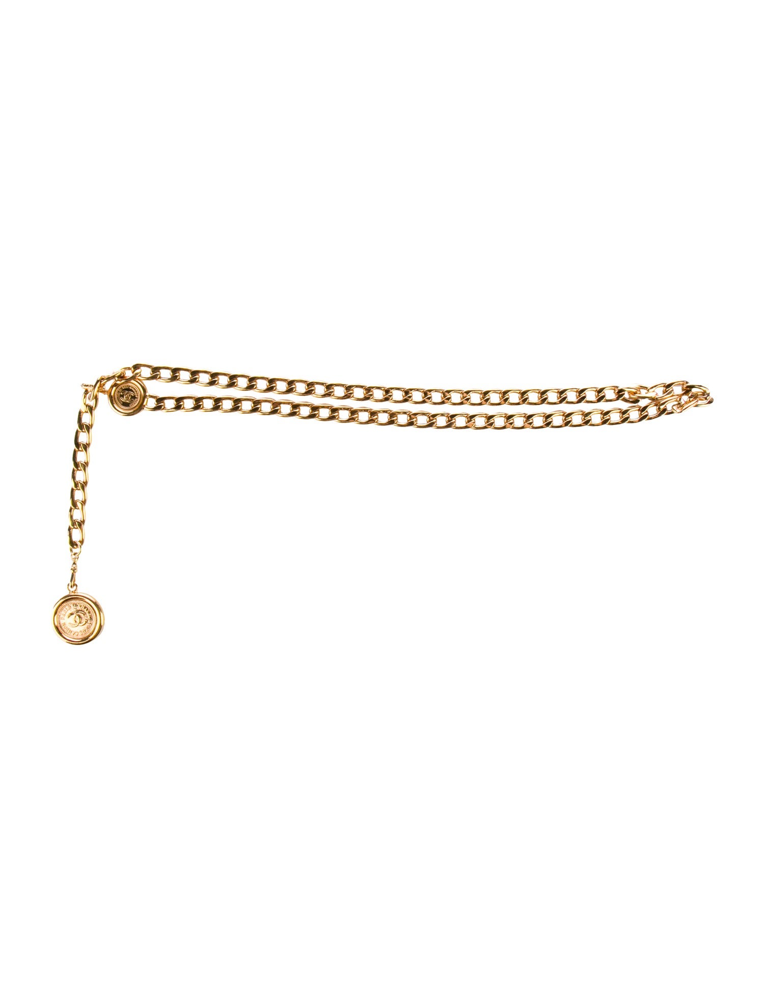 Chanel Vintage Interlocking CC Logo Chain-Link Belt