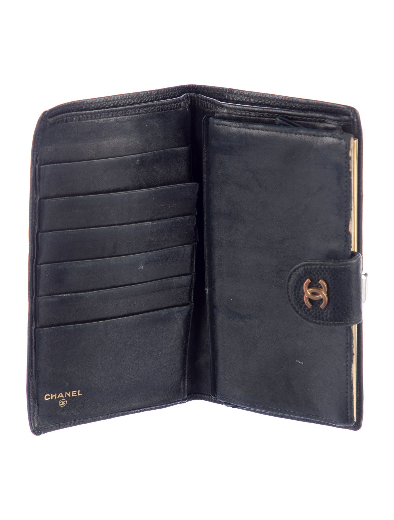 Chanel French Wallet Interlocking CC Logo French Purse