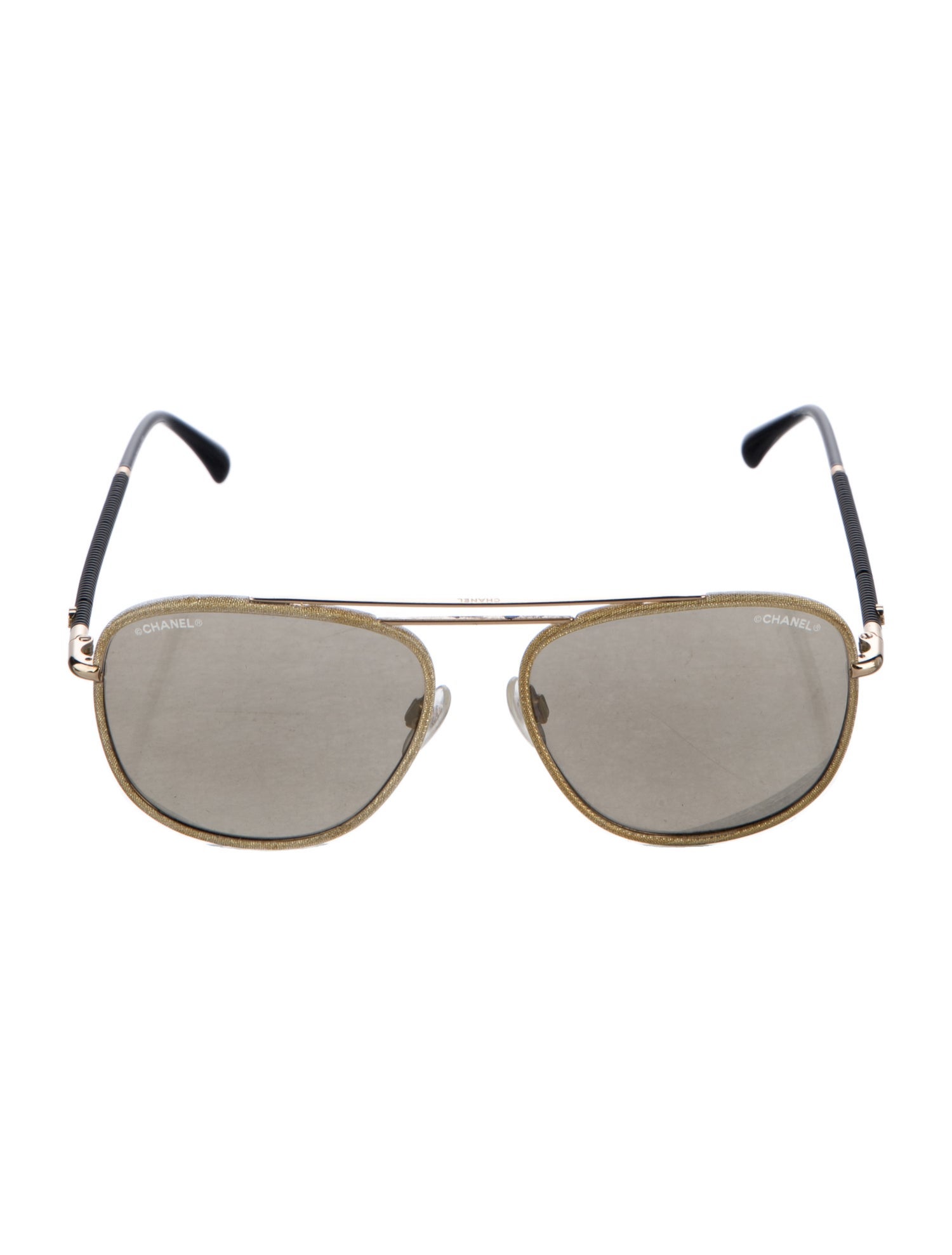 Chanel Interlocking CC Logo Aviator Sunglasses