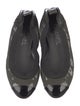Chanel Interlocking CC Logo Patent Leather Ballet Flats