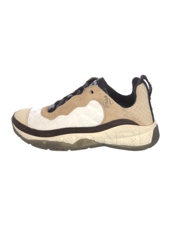 Chanel Interlocking CC Logo Canvas Sneakers