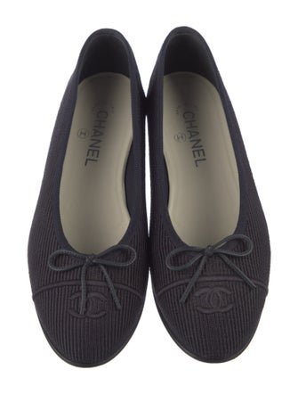 Chanel 2024 Interlocking CC Logo Ballet Flats