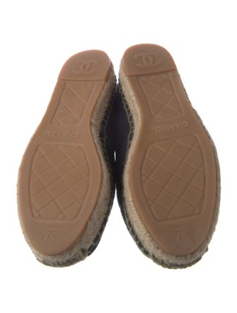 Chanel Interlocking CC Logo Canvas Espadrilles