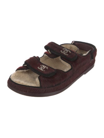 Chanel 2022 Interlocking CC Logo Sandals