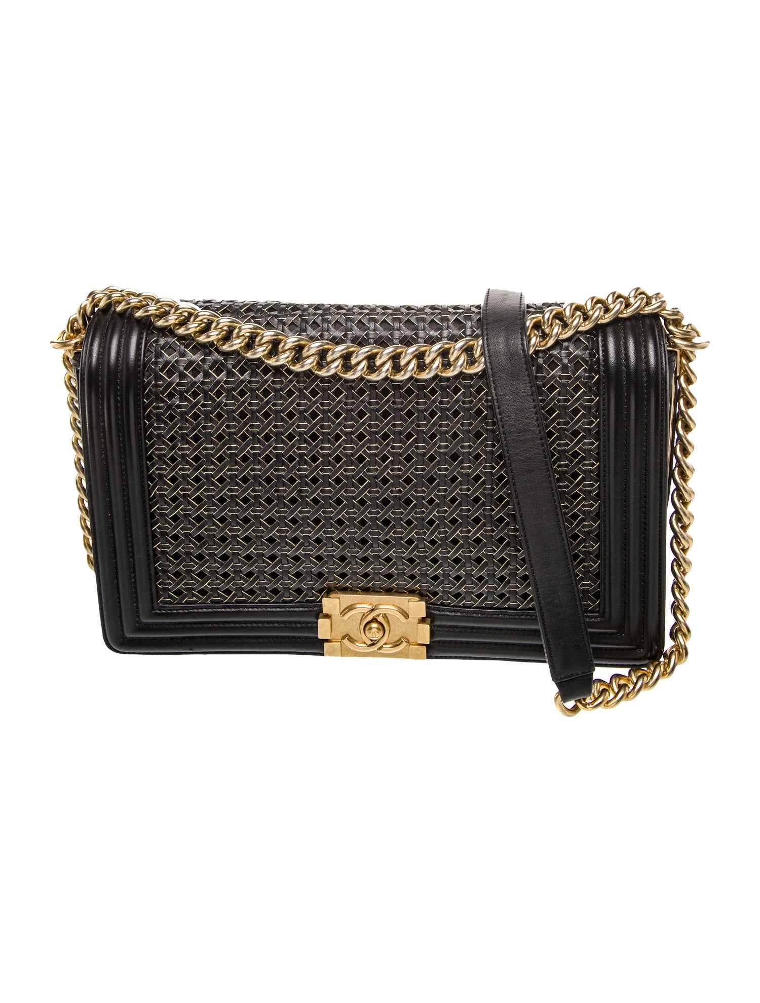 Chanel New Medium Woven Boy Bag