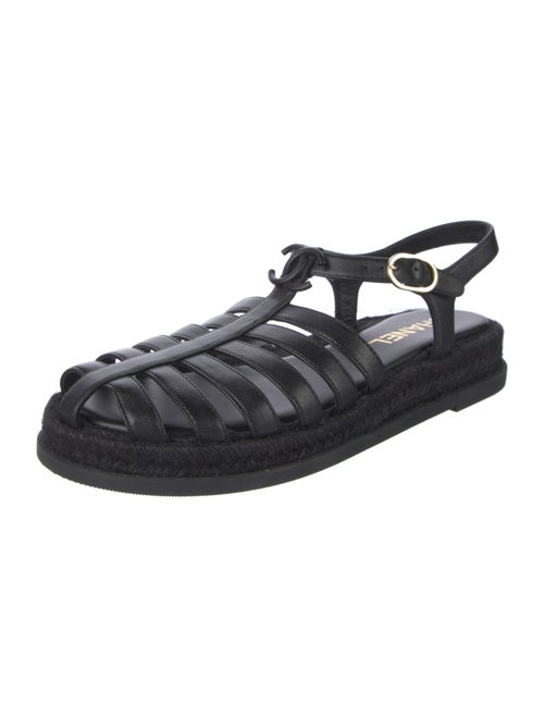 Chanel 2024 Interlocking CC Logo Gladiator Sandals
