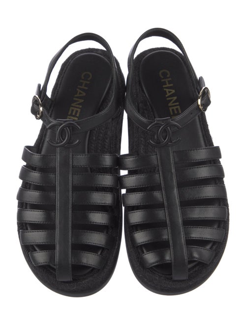 Chanel 2024 Interlocking CC Logo Gladiator Sandals