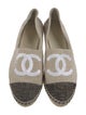 Chanel Interlocking CC Logo Canvas Espadrilles